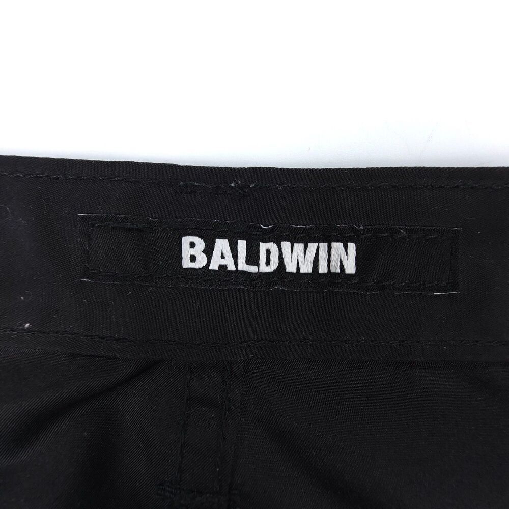 BALDWIN Woven Slim Straight Military Utility Pocket Cargo Pant Men 31 x 35 Black - Picture 2 of 9